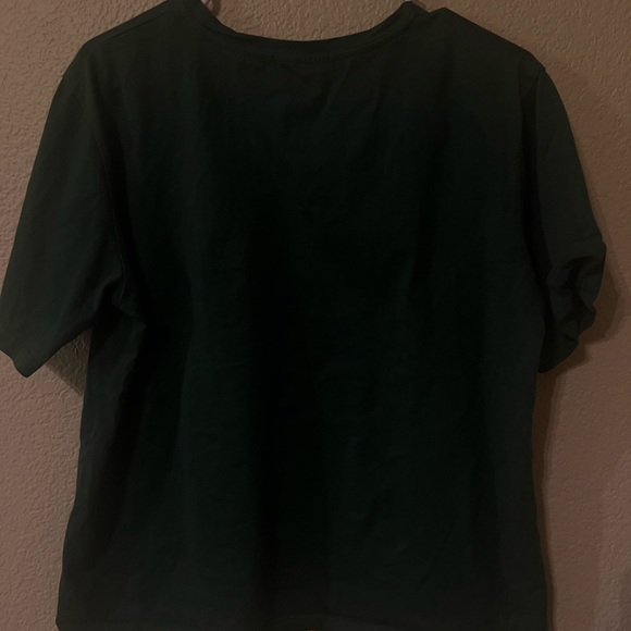 DAZY dark green duck embroidery tee - Picture 4 of 4